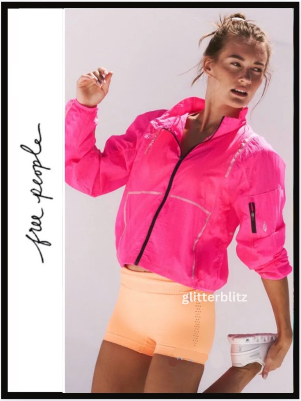 Free People Windbreaker Jacket Great Escape Run NWT